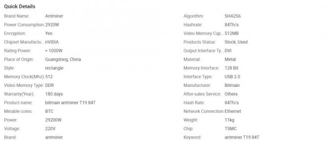 Новая горнорабочий Bitcoin Bitmain Antminer T19 84t T19 88t