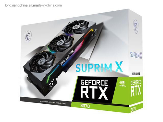 256 сдержанное Geforce Rtx 3070 3080 белых 8GB Gddr6 Pcie 4,0 V2 HDMI 2,1
